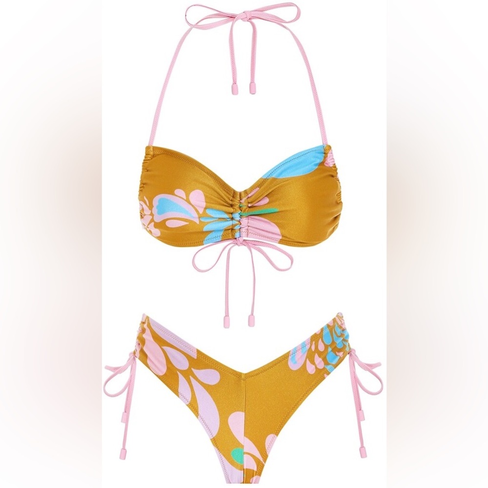 ZIMMERMANN Teddy Ruched Side Bikini